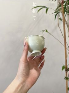 Fuyao Handmade Ceramic Tea Set Large Capacity Floral Pattern Drinking Cup Chinese Style Vintage Gongfu Tea Tools Pure Handmade