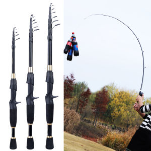 Fishing Rods Spinning Fishing Rod Carbon Spinning Pole with Gift Fishing Lines for Saltwater Freshwater Fishing Tackles