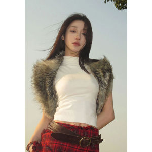 Slim Fit Knitwear Top Womens Sleeveless High Collar Spring Summer Outerwear Casual Comfortable Breathable Solid Color