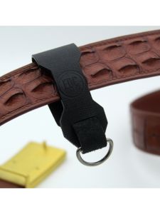 Top Layer Cowhide Leather Keychain Cross Pattern Five Metal Outdoor Accessories Belt Partner EDC Life Utility Knife Tool