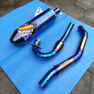 Knalpot FMF F4 Bluemoon Full Cacing KLX 140 KLX 150 CRF 150L WR 155 DTRACKER 150