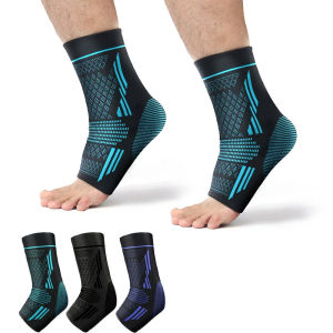 1 Pair Foot Ankle Brace Socks for Sprained Ankle Compression Sleeve - Plantar Fasciitis Relief Brace Support for Women & Men