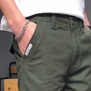 Quần Short Nam Mùa Hè Thương Hiệu Thời Trang ins Quần Đi Làm Thường Ngày 100% Cotton Giặt Nước Quần Năm Phân Thể Thao Mỏng Rộng Rãi Quần Lửng