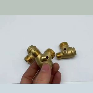 Van 1 chiều 600Đ bằng Đồng ren16/14/10 máy nén khí máy bơm hơi không dầu 550/600/750/800W Van1C600Đ1