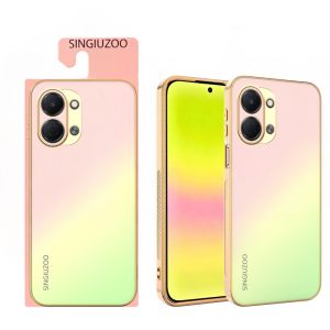 Case Tecno Spark Go3 Go1 Spark 20 Pro Plus 30 Pro Plus 40 Pro Plus Spark 50 Case Gradient AG Matte Anti-Fingerprint Gold Plated Bumper Luxury Raised Lip Slim Fit Phone Cover
