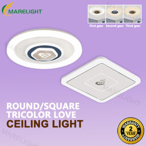 Ceiling Lights Modern Design Tri Color LED Ceiling Lamp Nordic Love Center Light 96W Dining Living Bedroom Home Light MARELIGHT