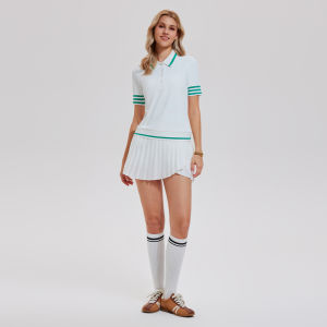 COSLEAF | Slim Fit Short Sleeve Polo Comfortable Breathable Sportswear Set