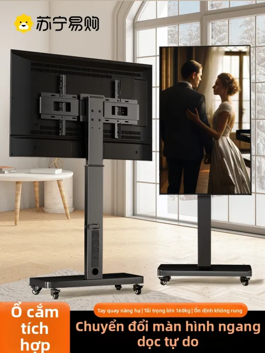 Giá Đỡ Tivi Điều Chỉnh Được Có Bánh Xe Cho Màn Hình: Xoay, Nghiêng ...