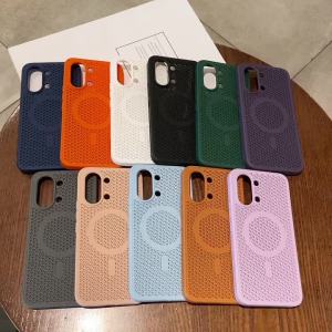 Cooling Heat Dissipation Magnetic For Magsafe Case For Redmi K80 K70 Ultra K60 K90 Pro Turbo 5 Max Breathable Mesh Hard PC Cover