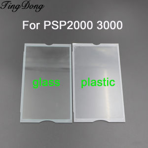 Plastic/Glass Screen Lens For PSP 2000 3000 PSP2000 3000 Game Console Display Panel Cover Transparent Frame Clear Mirror Cover