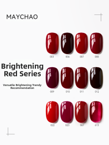 MAYCHAO | Trendy Red Cherry Wine Nail Gel Spring/Summer Season