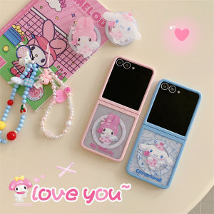 Angel Melody Dog ZFlip7 Flip6/5 Magnetic Absorption Protective Case Huawei Pocket2 Anti-Fall Cute Cartoon Flip Cover