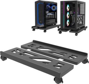 Giá Đỡ Máy Tính Di Động Có Thể Điều Chỉnh Với Bánh Xe Giá Đỡ CPU Cho Văn Phòng Tại Nhà Giá Đỡ Máy Tính Để Bàn Ổn Định Tương Thích Với Máy Tính Xách Tay 13-24 Inch