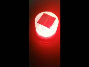 Solar-Energy LED Beacon Strobe Light Red Blue with Magnetic Base Emergency Warning Flashing Caution Lights