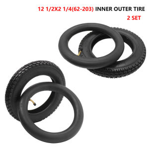 12-Inch Tires 12 1/2 X 2 1/4 (62-203) Fit Many Gas Electric Scooter E-Bike Wheel Tire Inner Tube Accessories