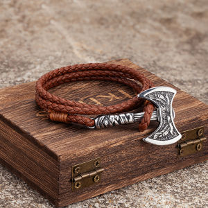 Người Viking La Bàn Nhiều Màu Sắc Dây Vòng Tay Nam Bắc Âu Chữ Rune Cắm Trại Sinh Tồn Dây Ngoài Trời Nữ Mắt Cá Chân Bùa Hộ Mệnh Đồ Trang Sức