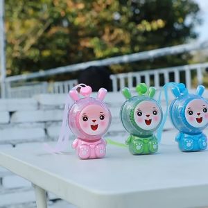 🔥 พร้อมส่ง พัดลมลายหมี พัดลมเล็กพกพาง่าย พร้อมเชือกคล้องคอ ส่วนประกอบ U-