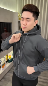 Áo hoodie áo hoddies khóa kéo kiểu dáng trẻ trung form chuẩn vải đẹp dầy mịn