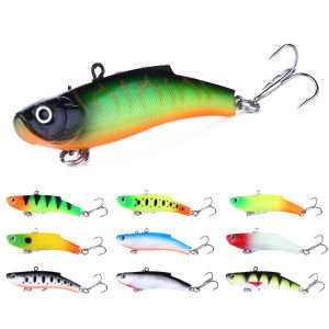 5pcs VIB Vibration Soft Fishing Lure 7cm 17g Long Casting Rattlin Iscas Artificial Wobbler Silicone Bait All Swimming Carp