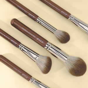 Jessup Professional Makeup Brush Set 15/25pcs Premium Synthetic Foundation Eyeshadow Blending Concealer Blush Contour Bronzer Eyeliner Eyebrow Brushes Shimmer Brown T511