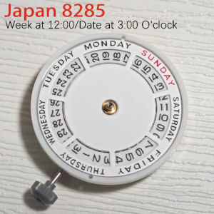 Miyota 8285 Self-Winding Mechanical MovementAutomatic Movement Features Date and Day Display 12:00/Date at 3:00 21 Jewels