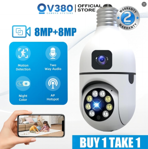 XIAOMI CCTV Camera Connect Cellphone 8MP HD Global Verison Two-way Audio Motion Detection Night Vision Remote Monitoring Camera 360° PTZ APP Conrtol Panoramic