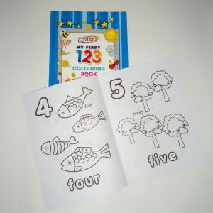 Nikki A5 Size My First ABC (CBF5) / 123 Coloring Book (CBNF5)