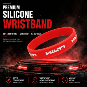 HILTI rubber wristband tool decoration basketball sports wristband fitness rubber wristband