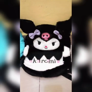 Tas Ransel Boneka Karakter Sanrio Tas Sekolah Anak Perempuan Motif Kuromi Melody Cinnamoroll Helo Kitty