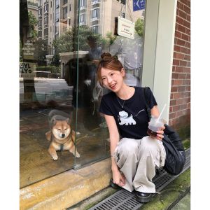 imimtuan | Summer T-Shirt Regular Shoulder Slim Fit Versatile Korean Style