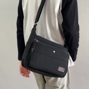 Túi Đeo Chéo Nam Chất Liệu Canvas Cao Cấp - Túi Đeo Vai Thời Trang Dành Cho Những Buổi Dạo Chơi Du Lịch & Sử Dụng Văn Phòng