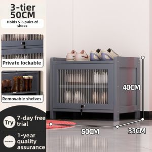 Luxury Lockable Thin Narrow Shoe Cabinet
