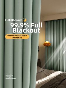 ORIENTAL LAN | Full Blackout Modern Minimalist Curtain