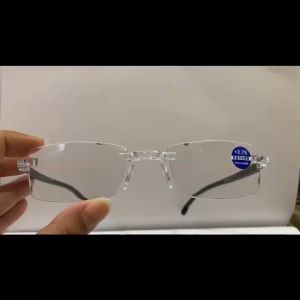 KACAMATA BACA PLUS RABUN DEKAT ANTIRADIASI BLUERAY PRIA WANITA LANSIA MODEL TANPA BINGKAI SEMI RIMLESS TERBARU KEKINIAN OPTIK BAYAR DI TEMPAT (UKURAN READY +1.00 SAMPAI +3.00