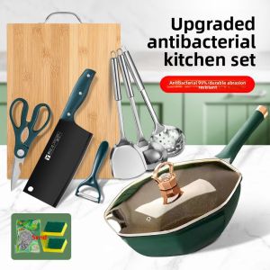 CMGF | Non-Stick Cooking Set with Octagonal Frying Pan and Stir-Fry Pan for Induction Cooktop and Gas Stove