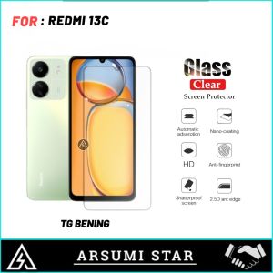 Antigores Privasi Anti Spy XIAOMI REDMI 13C Paket 3in1 Tg Tempered Glass Camera Lens Skin Carbon 3D