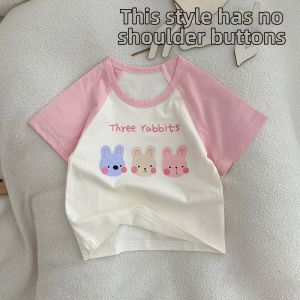 cat and  fish | Cotton Girls Baby T-Shirt