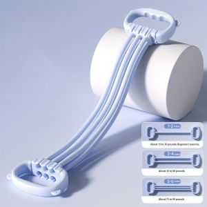 15-90lb Adjustable Six-Tube Resistance Band Elastic Yoga Stretch Band Back Stretching Pull Rope Home Stretching Tool
