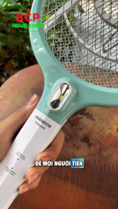 Vợt Muỗi Nanoco NMR102B/ NMR102BE Khung lưới bảo vệ 3 lớp Thời gian sạc đầy 8 giờ - CHB