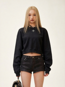 SMFK | Active Fit Embroidered Casual Sweatshirt Long Sleeve Jacket