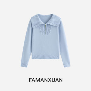 FAMANXUAN | French Style New 100% Wool Womens Sweater