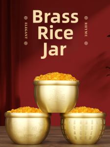FUGUANGPUZHAO | Decorative Fortune Basin Grain Pot Decorations