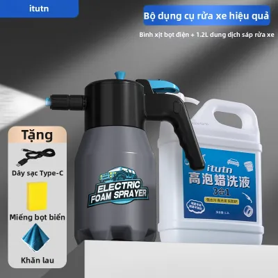 itutn | Máy Xịt Rửa Xe Điện Áp Suất Cao Bọt Nhiều