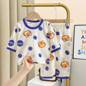 Tagkita | Children Summer Short Sleeve Pure Cotton Sleepwear