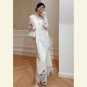 SHANGSHA | Charming Elegant Semi-luxurious High-class Knitted Dress Set