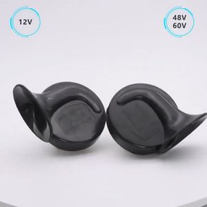 AUTOFun Car Waterproof Honking Horn เสียงดังหอยทากฮอร์น 12v จุดทังสเตนเหล็กแมงกานีส Auto Horn Auto แตรรถ