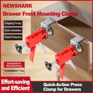 Drawer Panel Quick Installation Clip Woodworking DIY Furniture Panel Fixing Clamp Adjustable Drawer Front Panel Mounting Clamp