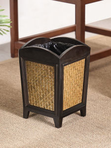 YILI | Retro Wooden Trash Can