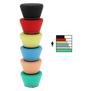 1-Inch Car Beauty Waxing and Polishing Tool Polishing Sponge Ultra-Fine Fiber Cleaning Used to Enhance Paint Gloss