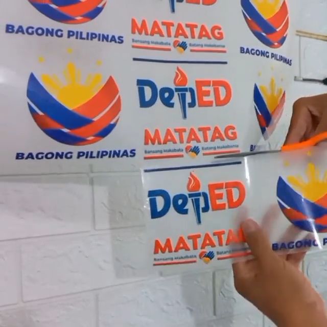 diy logo transfer 2pcs deped matatag-bagong pilipinas dtf